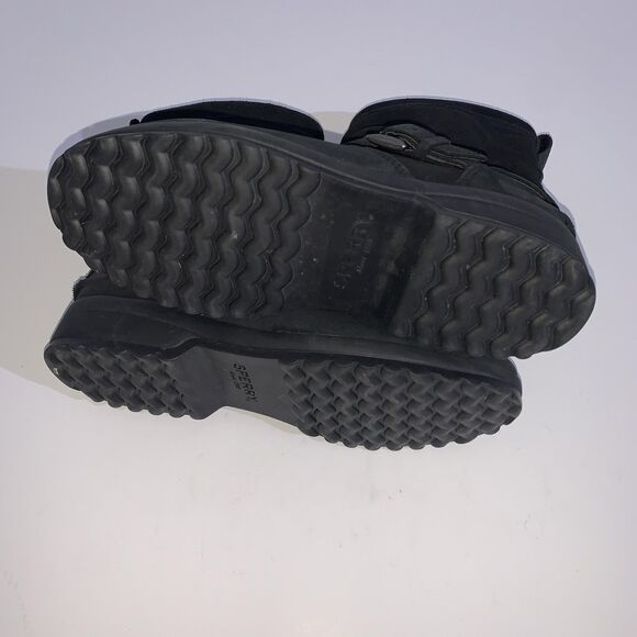 Sperry Boots Womens Size 7 Black Maritime Thinsulate Faux Fur Mid Calf STS86685 - Picture 8 of 8